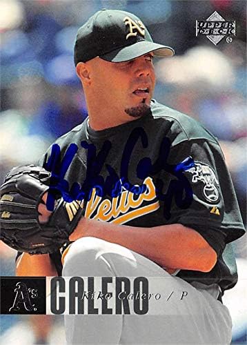 Skladište autografa 626648 Kiko Calero Autographed Baseball Card - Oakland Athletics 2006 Gornja paluba - No.733