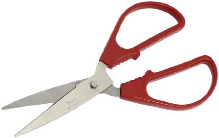 Ručni alati za kućnu školu za šivanje škare za papir ručni alat Srebrni ton crvene škare i škare 6,3 dugačak