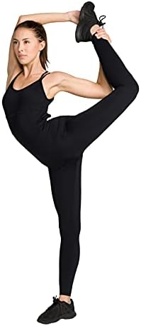 Ongasoft ženski jednodijelni kombinezon za vježbanje joge ples Strappy Atlettic Bodysuit Otvori leđa Rompers