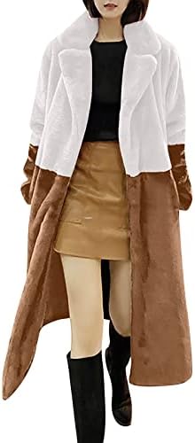 Foviguo dugi rukavi duga zimska jakna Žene kući moderni nejasni fit colorblock kardigans reverd struga topli kardigan