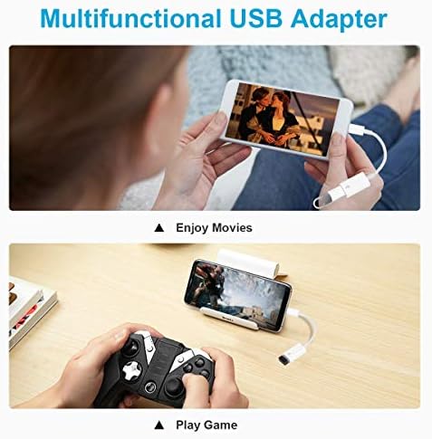 Fleaver USB C na USB adapter [2 pakiranje], Type-C OTG kabel tipa C mužjak na USB A ženski adapter kompatibilan s Pro/Air 2019 2018