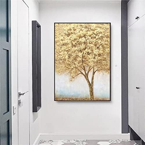 Slika s novčanim stablom ručno izrađeni pejzažni uljani slikarstvo zidna umjetnost dekor kućnog ureda
