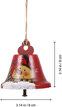 Božićna zvona ukrasi jingle zvono: božićna metalna sališta zvona rustikalna zanatska zvona Objednjak za božićno drvce ukrasi za odmor
