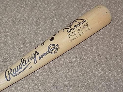 Mark McGwire Game upotrijebio potpisani Bat 1989 Oakland A Cardinals PSA GU 9.5 - Igra Korištena MLB šišmiša