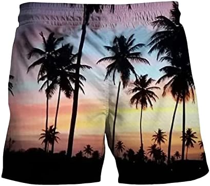 Saxigol muški teretani kratke hlače Nove tropske havajske plaže hlače 2023 Ljetno crtanje labave plivačke kovčege modni tiska