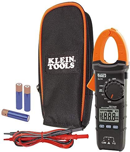 Klein Tools Digitalni metar stezaljke, AC automatsko raspon 400 Amp CL110