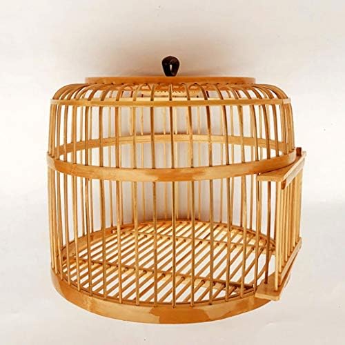 Razzum veliki kavez za ptice ručno izrađen kavez za ptice bambus gornji viseći prsten pogodan za vanjski viseći ukrasni zalihe ptica