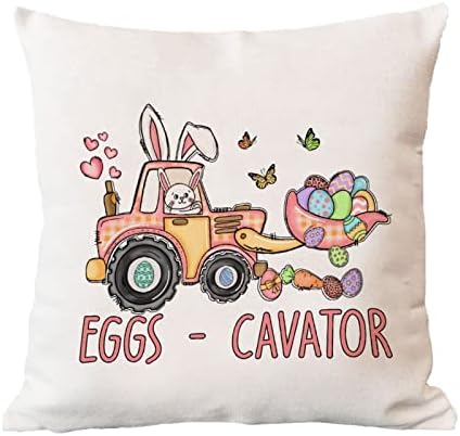 Jaja i kampanja uskrsni jastuk jastuk pokrovni akvarelni zečji jastuk jastuk proljetna sezona cvjetni jastuk pokrivač kvadratni dekortski