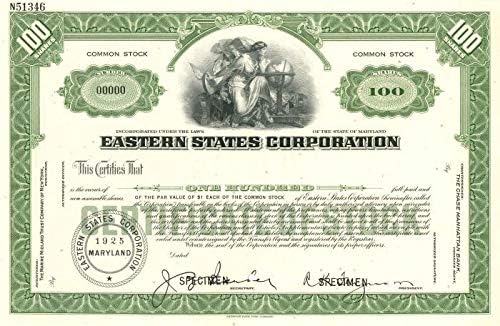 Korporacija istočnih država-vlasnički certifikat