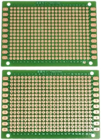 Ploča za izradu prototipova od 2 komada univerzalni jednostrani PCB ploča za izradu prototipova od 70 mm 50 mm Zelena