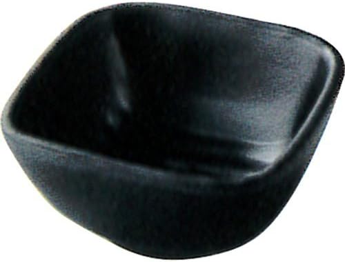 福井 クラフト Melamin mala zdjela 5-317-2 Twist kut Senyo Mat, 6,8x6.8x3.4cm, crno