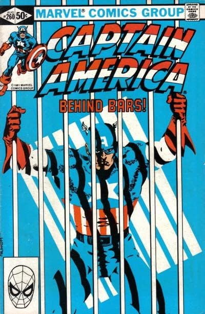 Kapetan Amerika 260 VF; Marvel strip | Zatvor