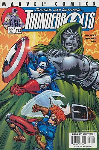 Thunderbolts 52 VF; Marvel strip | Doktor Doom Kapetan Amerika