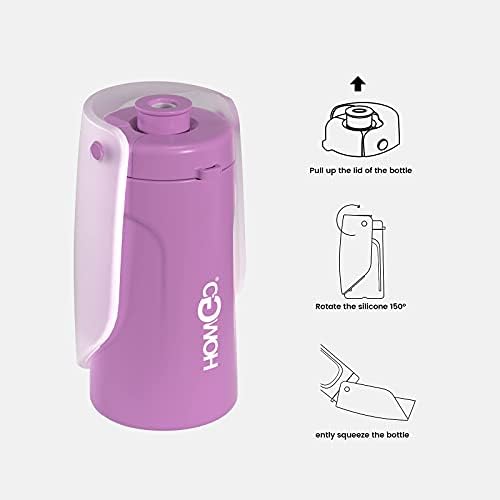 Boca za vodu za pse BBC super lagana, prijenosna, silikonska i plastična boca za vodu za pse za šetnju, planinarenje, trčanje, putovanja