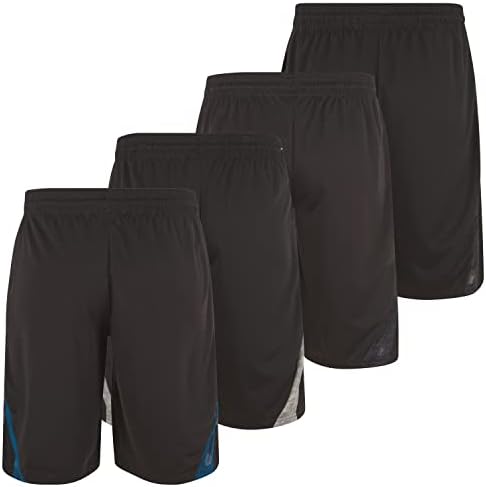 Muške košarkaške kratke hlače od 4 paketa aktivne Muške kratke hlače za brzo sušenje s džepovima i elastičnim pojasom