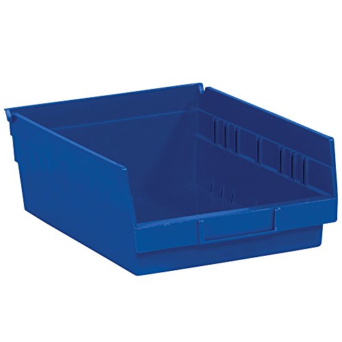 Gornji paket dovod plastičnih polica kante za kante, 11 5/8 x 11 1/8 x 4 , plava