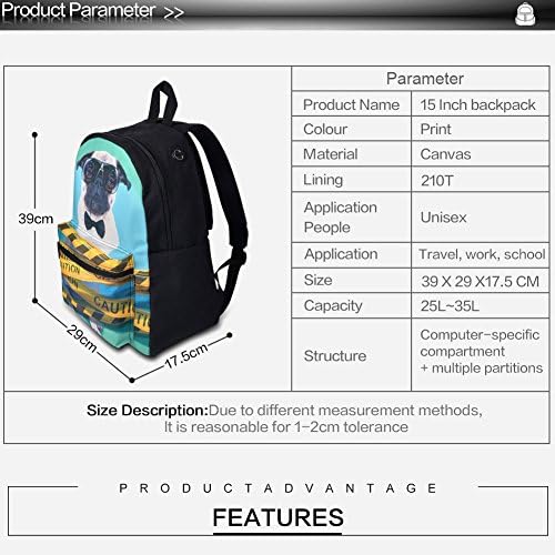 Školski ruksak u školi za djevojčice Konjski ruksak Osnovni 3. 4. 5. 6. razred Djeca Dječaci 15,3 platno lagano torba za laptop