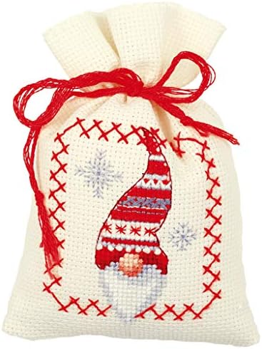 Vervaco Cross Stitch Bag komplet Božićni gnomi 3.2 x 4,8