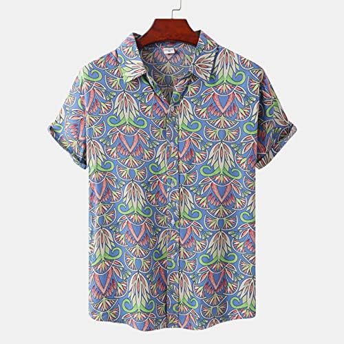 Deep v Neck casual fit košulja za prozračnu košulju s kratkim rukavima Tanki gumb Up majice Prevelike za tisak proljeće