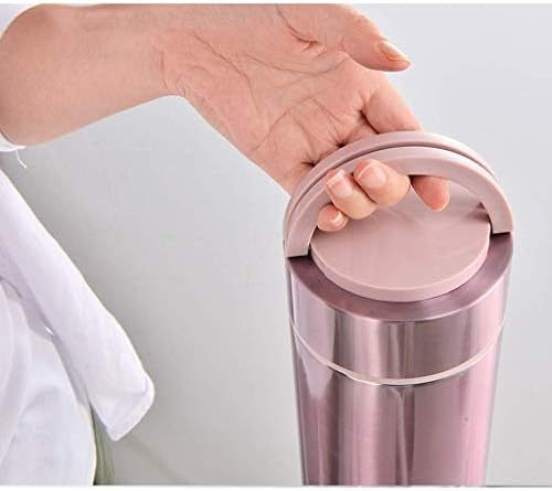 O. ručak, staklenka za hranu | vakuumski izolirana termosica za ručak od nehrđajućeg čelika / ružičasto ružičasta