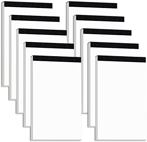 10 pakiranja praznog bilježnice vladalo za rad 50 listova SURDERSKE SERVERSKE PLANIRANJE MALO bilježnice 3x5 inča bilježnice za bilješke