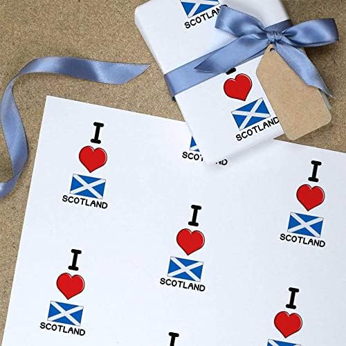 Poklon omot 91 Volim Škotsku / list papira za zamatanje