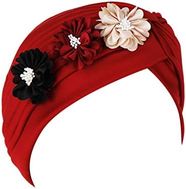 Pokrivala za glavu Beanie kapa ženska ženska jednobojna cvjetna kapa muslimanski turban s volanima bejzbolske kape kruti prolazni šešir