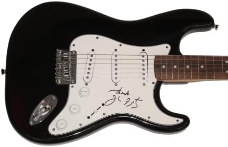 John Fogerty potpisao je autogram pune veličine crni blatobran Stratocaster Električna gitara s Jamesom Spence JSA Pismo autentičnosti