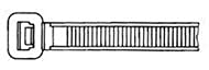 Kabelske kravate, standardni poliamid za zaključavanje 6/6 crni 130 mm 130N vrećica