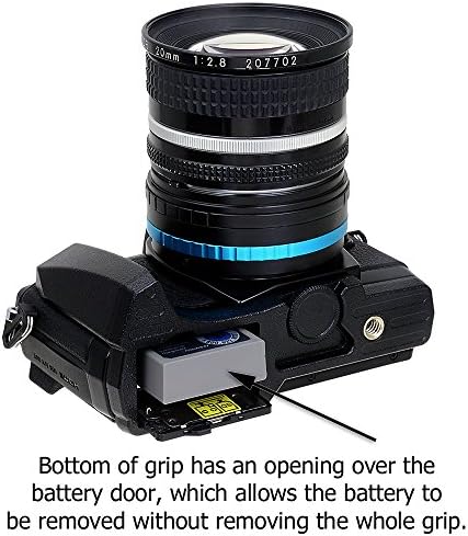 Fotodiox Pro, All Metal Black Camera Hand Grip za Olympus OM-D E-M5 bez ogledala s digitalnim fotoaparatom s pristupom bateriji