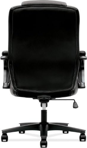 Uredska stolica u donjem dijelu-računalna stolica s visokim naslonom i šarkama, Crna