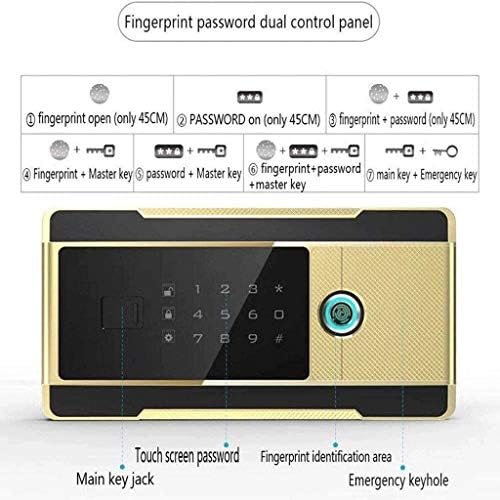 Sef-digitalni sefovi za dom s prepoznavanjem otiska prsta, siguran kućni mali uredski sef s nevidljivom lozinkom, zaštita od krađe