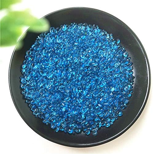 5312 50g 2-5 mm 55 morsko plavo staklo šljunčana glazura kamen polirani uzorak akvarija kristali za obrt Kristal