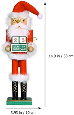 Nolitoy Djed Mraz Nutcracker božićni orah ukras drveni oraščić vojnici figurice drvene drvene Djed Božićnjak xmas stol za božićno drvce
