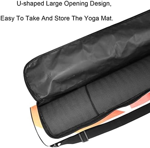 Yoga Mat Carry torba Gym Beach Pilates Carrier Togs uživaju u zalasku sunca, 6.7x33.9in/17x86 cm
