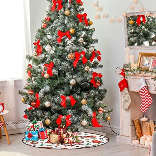 Otac Božićni akvarel božićna božićna mat za drvo suknje vodootporna, smiješna stajalište Djeda Mraza za sve prigode Nova godina isporučuje
