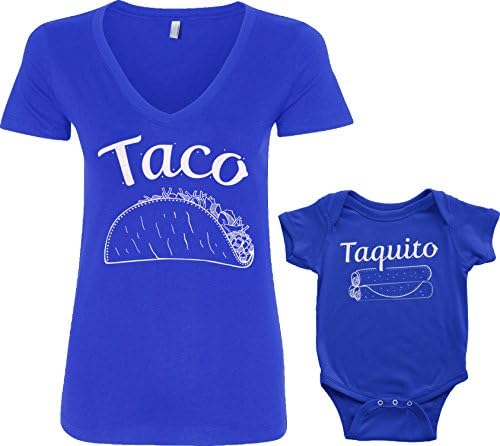 Threadrock Taco & Taquito dojenčad i ženski set majica s V-izrezom