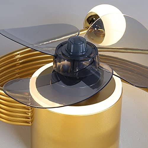 DSJ 7-Lights Nordic Cvated Iron Ventilator Svjetlo svjetlo akrilne stropne ventilatorske svjetiljke LED ABS daljinsko upravljanje ventilatorom