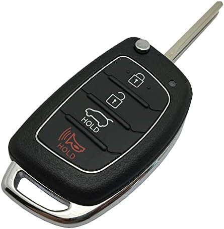 Sklopni zamjenski ključ fob poklopac prikladan za 2013-2019 Hyundai Sonata Santa Fe bez ključa bez ključa tipka za daljinsko upravljanje