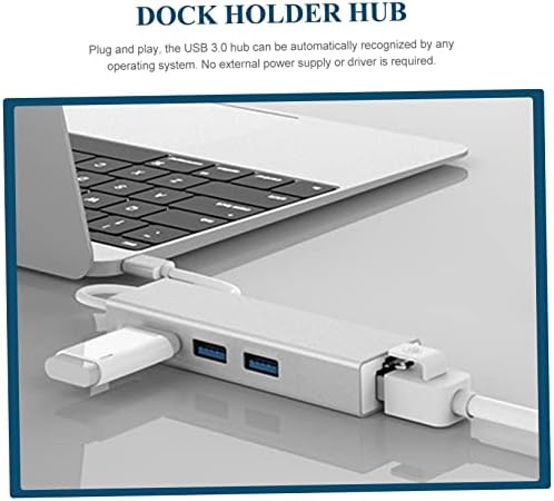 SOLUSTRE Ethernet Adapter-hub za laptop USB hub Računalni adapter Držač priključne stanice Hub proširenje Adapteri za prijenos podataka
