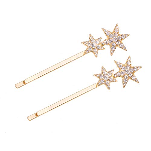 TGIRLS modna geometrijska kristalna kosa Shinning Star Star pentagram u obliku pentagrama u obliku rinestone kose za kosu za žene i